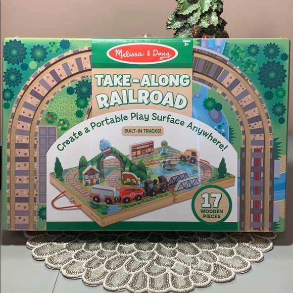 melissa and doug take along railroad